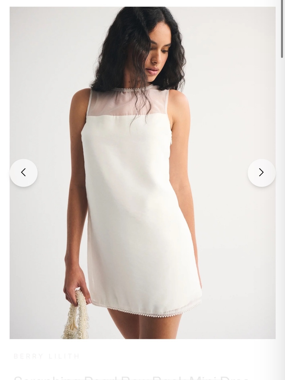 Abercrombie & Fitch White Mini Dress